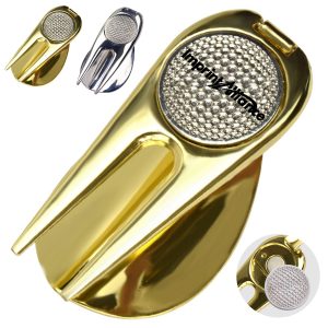 Golf Divot Repair Tool with Magnetic Removable Ball Marker