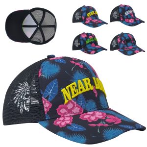 All-Over Sublimation 3D Embroidery Golf Baseball Caps