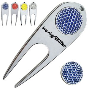 Zinc Alloy Golf Divot Tool Detachable Magnetic Ball Marker