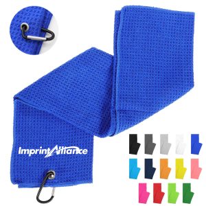Microfiber Waffle Weave Golf Towel