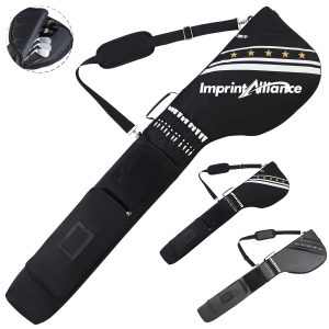 Foldable Portable Golf Club Half-Set Carry Shoulder Bag