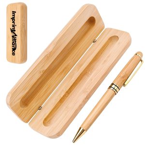Natural Beech Wood Single Pen Gift Box
