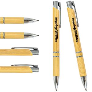 Retractable Pen With Double Ring Accent