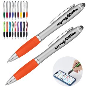 Plastic Stylus Gel Pen With Grip