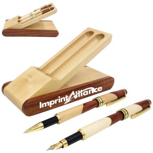Brass Solid Wood Executive Rollerball Pen