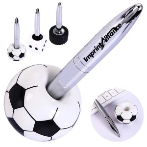 Soccer Ball Desk Pen With Stand