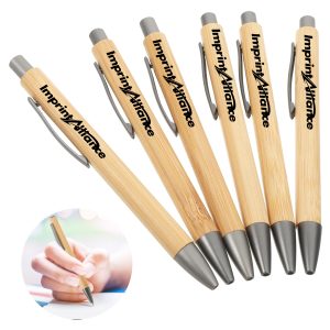 Natural Bamboo Retractable Ballpoint Pen