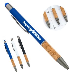 Retractable Stylus Pen With Sustainable Cork Grip