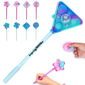 Silicone Fidget Spinner Top Ballpoint Pen