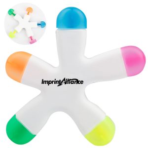 Star Shaped Fluorescent Highlighter Marker