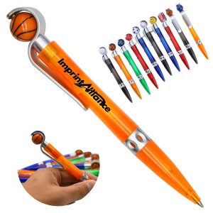 Sports Ball Clip Click Action Ballpoint Pen
