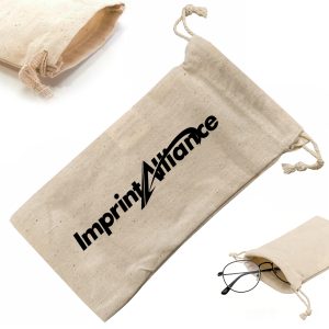 Eco-Friendly Cotton Drawstring Glasses Pouch & Cleaning Bag