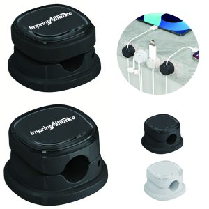 Magnetic Desktop Cable Organizer Clip with Spring Hinge