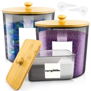 3-Piece Airtight Laundry Organization Container Set w/ Lids