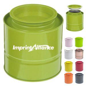 Stackable Round Metal Tin Canister for Tea, Food & Cosmetics