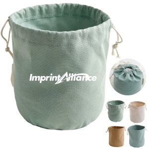 Round Bottom Canvas Drawstring Bucket Bag Insert & Organizer