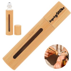 Bamboo Shell Glass Roller Bottle with Stainless Steel Ball