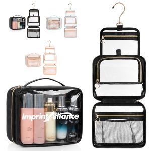 Hanging Transparent PVC Travel Toiletry Bag & Shower Caddy