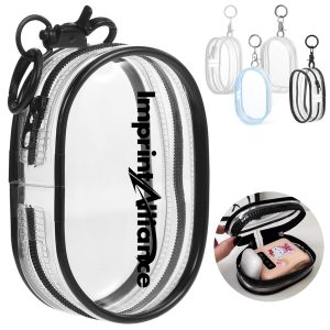 Portable Transparent PVC Charger & Cable Organizer Pouch