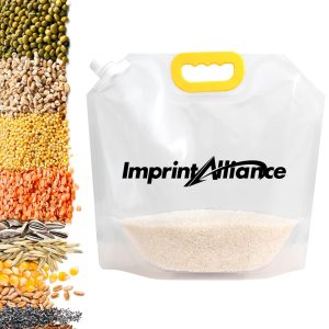 Portable Moisture-Proof Grain Storage Bag w/ Spout & Handle