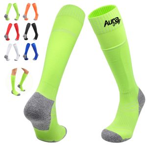Knee High Soccer Socks With Built-In Shin Guard Pocket