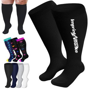 Plus Size Extra Wide Calf Compression Knee High Support Sock