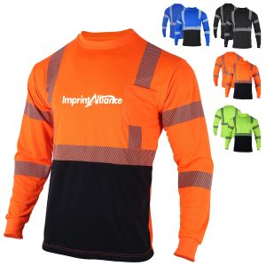 High Visibility Reflective Long Sleeve Safety Work Shirt