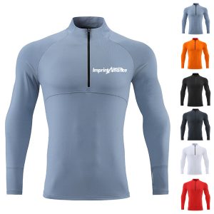 Reflective Zip Quick-Dry Long Sleeve Athletic Pullover