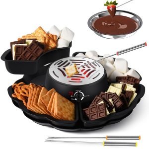 2-in-1 Chocolate Fondue & Marshmallow Roaster Set