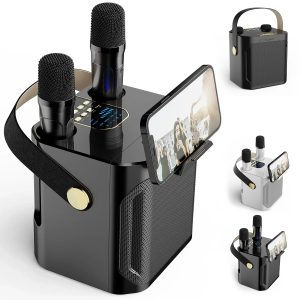 Bluetooth Karaoke Speaker with Dual Microphones