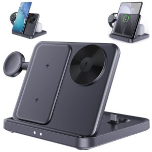 Magnetic 3-in-1 Wireless Charging Stand