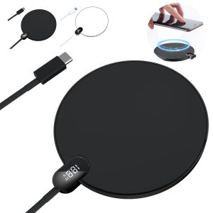 15W Digital Display Round Wireless Charger