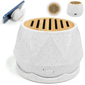 Eco Bamboo Wheat Straw Bluetooth Speaker with Magnetic Stand