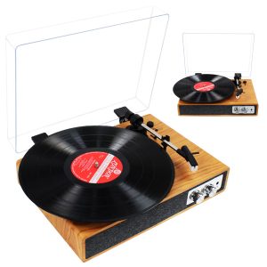 Portable Bluetooth Record Player with Acrylic Dust Cover