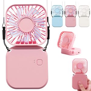 Foldable Portable Mini Fan with Quiet Operation and Lanyard