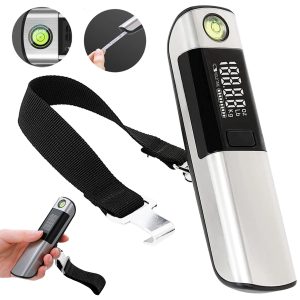 50kg Digital Luggage Scale with Level & Tape Measure