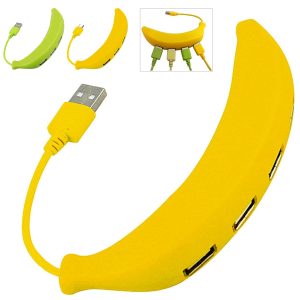 Banana Shape 4-Port USB Hub for Computer & Laptop