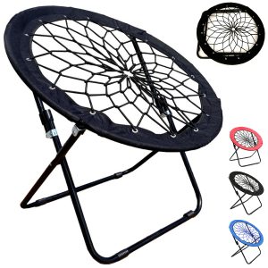 Outdoor Folding Bungee Cord Chair with Oxford Fabric