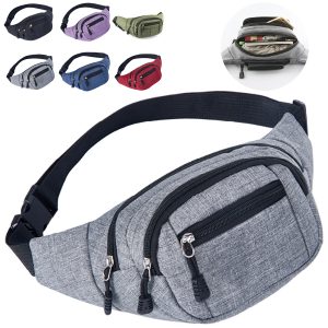 Multi-Pocket Waist Bag for Travel & Outdoor Activities