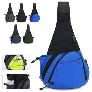 Versatile Sling Chest Bag W/ Water Bottle Pouch