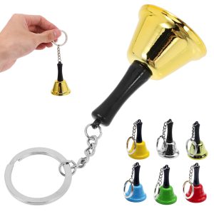 Mini Metal Hand Bell Keychain for Novelty & Events