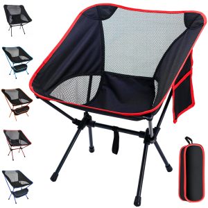 Lightweight Folding Camping Chair with Mesh Back