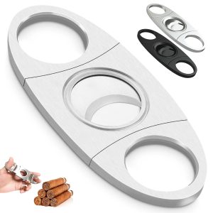 Stainless Steel Double Blade Cigar Cutter