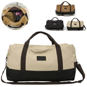 Wear-Resistant Canvas Travel Duffel Bag