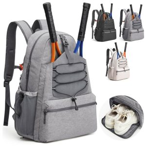 MultiFunctional Tennis & Sports Backpack W/ Shoe Compartment