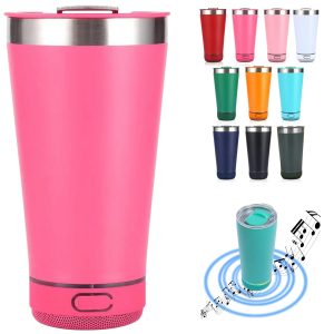 16Oz Insulated Tumbler with Integrated Wireless Speaker