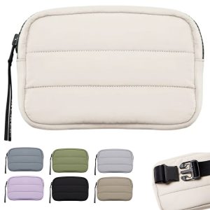 Padded Quilted Waist Bag with Adjustable Strap