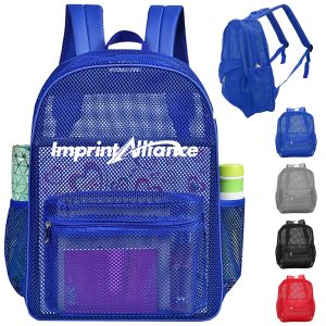 Security Friendly See-Through Mesh School Backpack