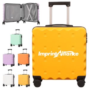 18 Inch Hardside Rolling Carry-On Luggage With Cup Holder