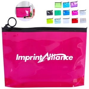 Reusable Clear PVC Travel Toiletry Pouch With Slider